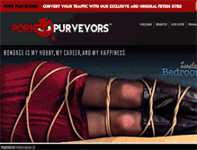 Tablet Screenshot of pornpurveyors.com